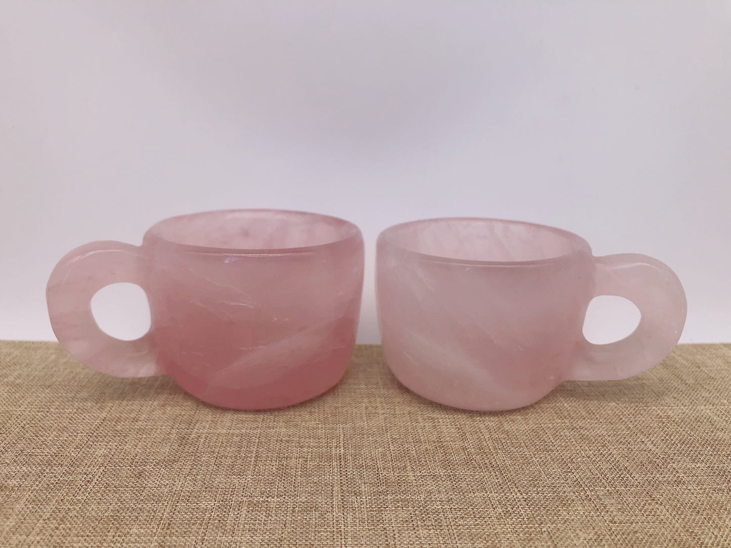 Rose quartz cup