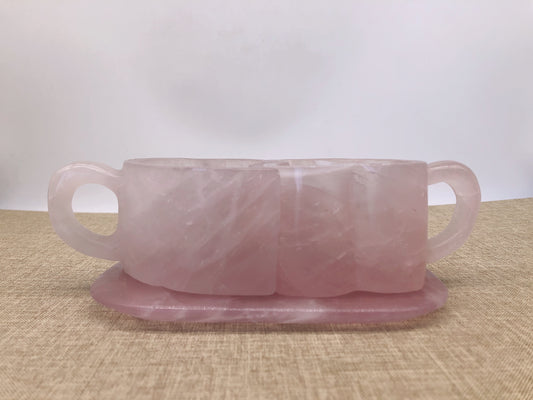 Rose quartz cup