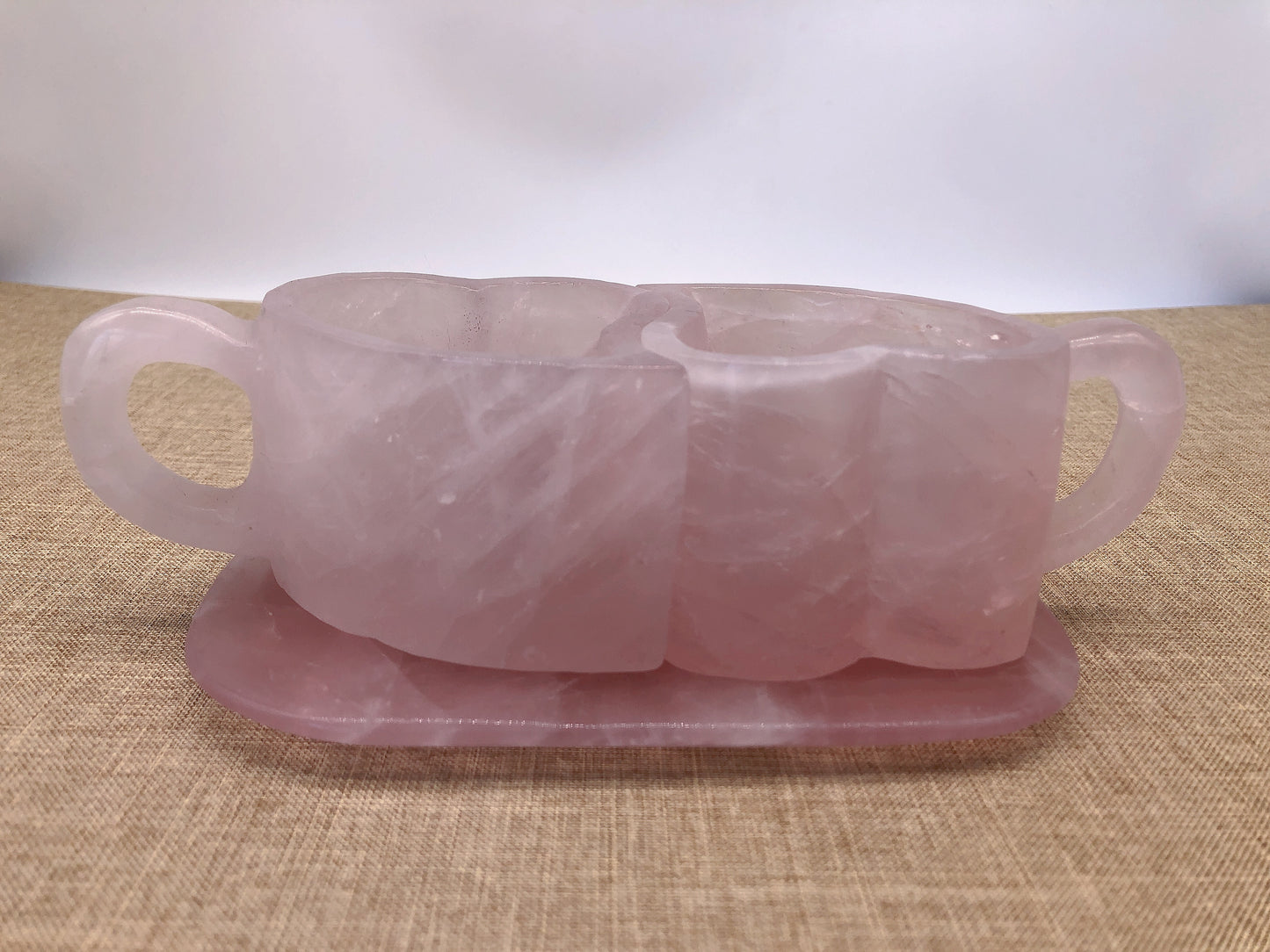 Rose quartz cup