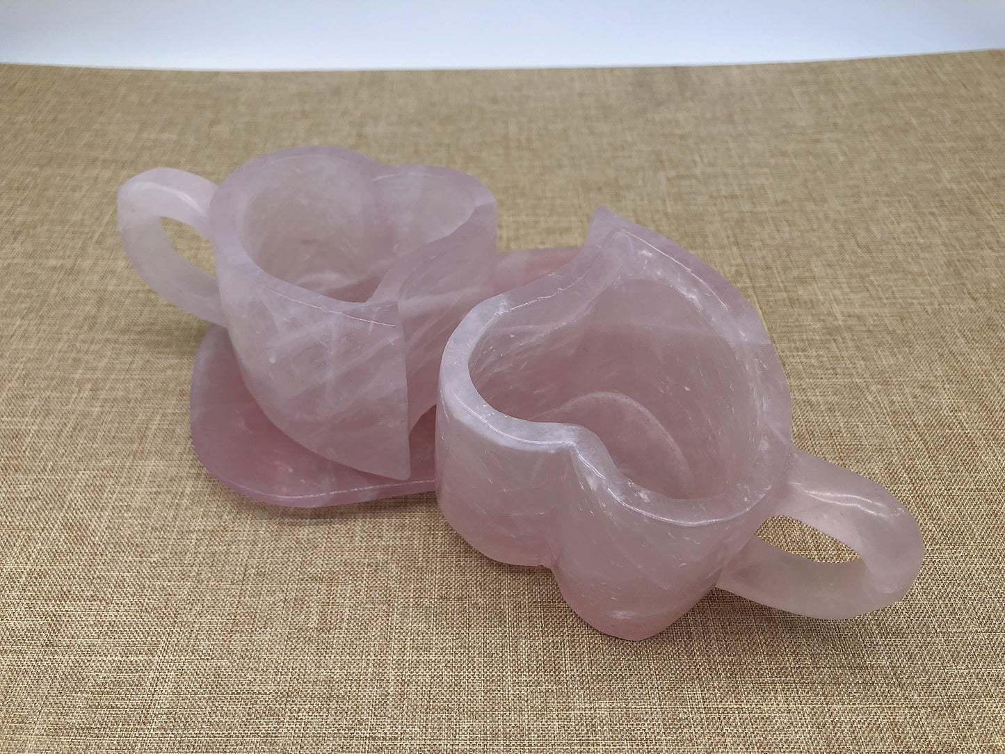 Rose quartz cup