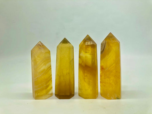 Yellow fluorite tower