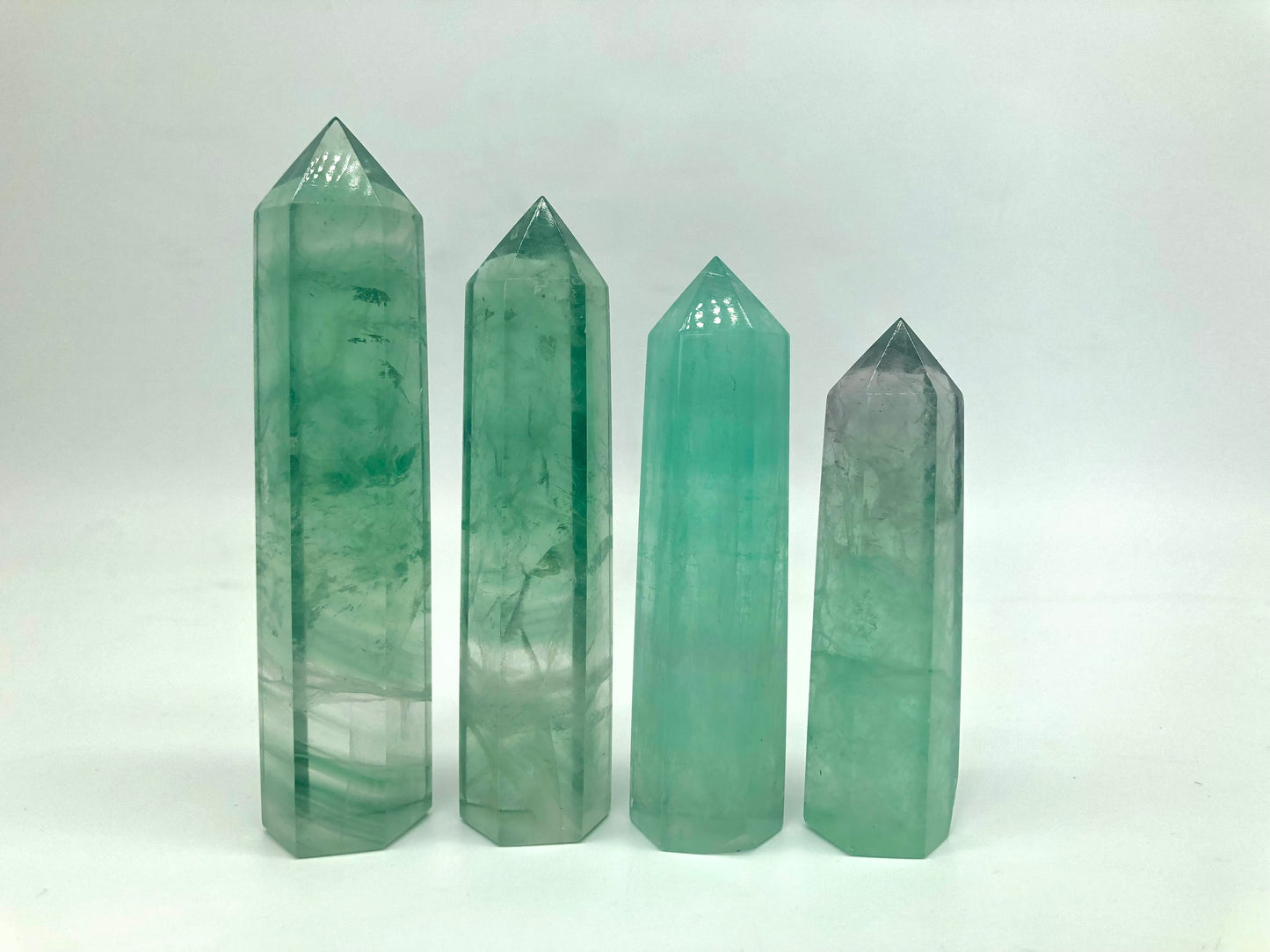 Green fluorite tower