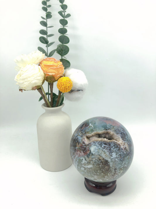 Ocean Jasper sphere